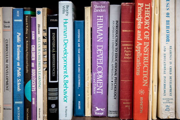 books on a shelf