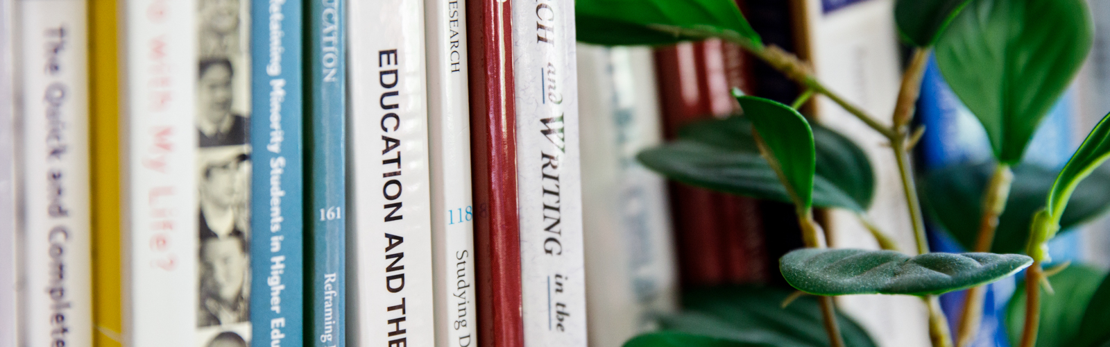 books on a bookshelf